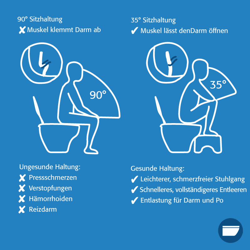 Infografik "Klohocker" Infografik "Toilettenhocker"