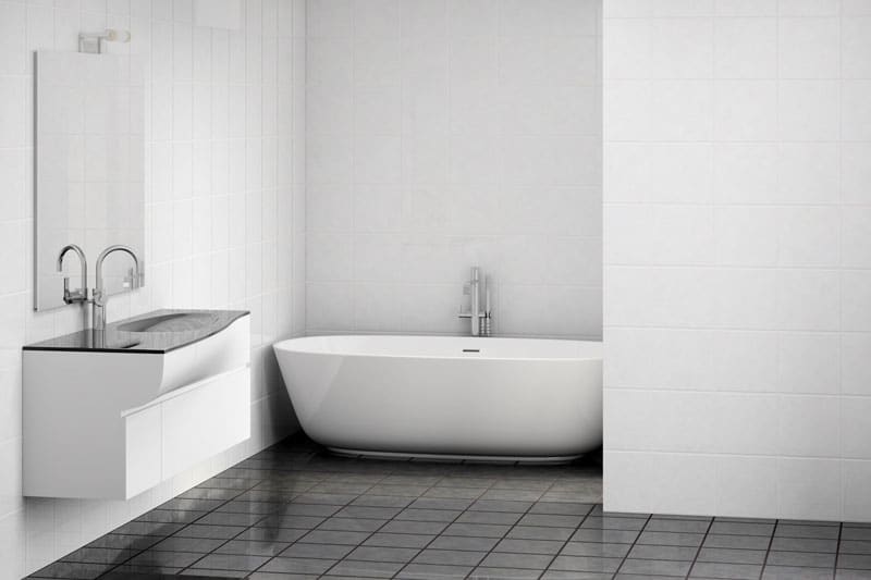 Badezimmerfliesen ersetzen