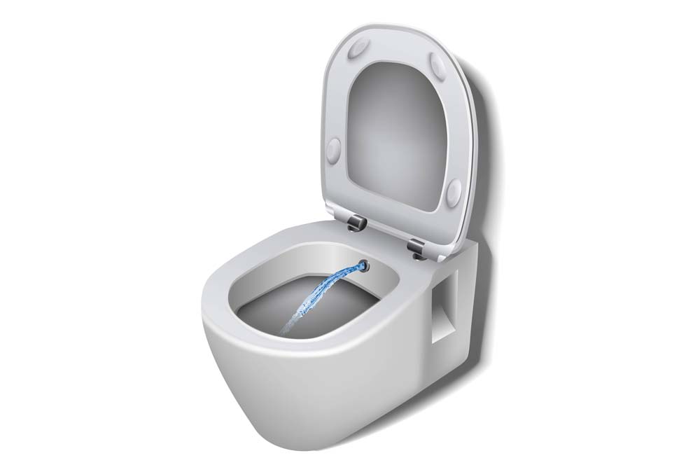 Toilette mit Bidet