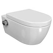 SSWW Taharet WC mit Softclose Absenkfunktion Dusch-WC aus Keramik in weiß